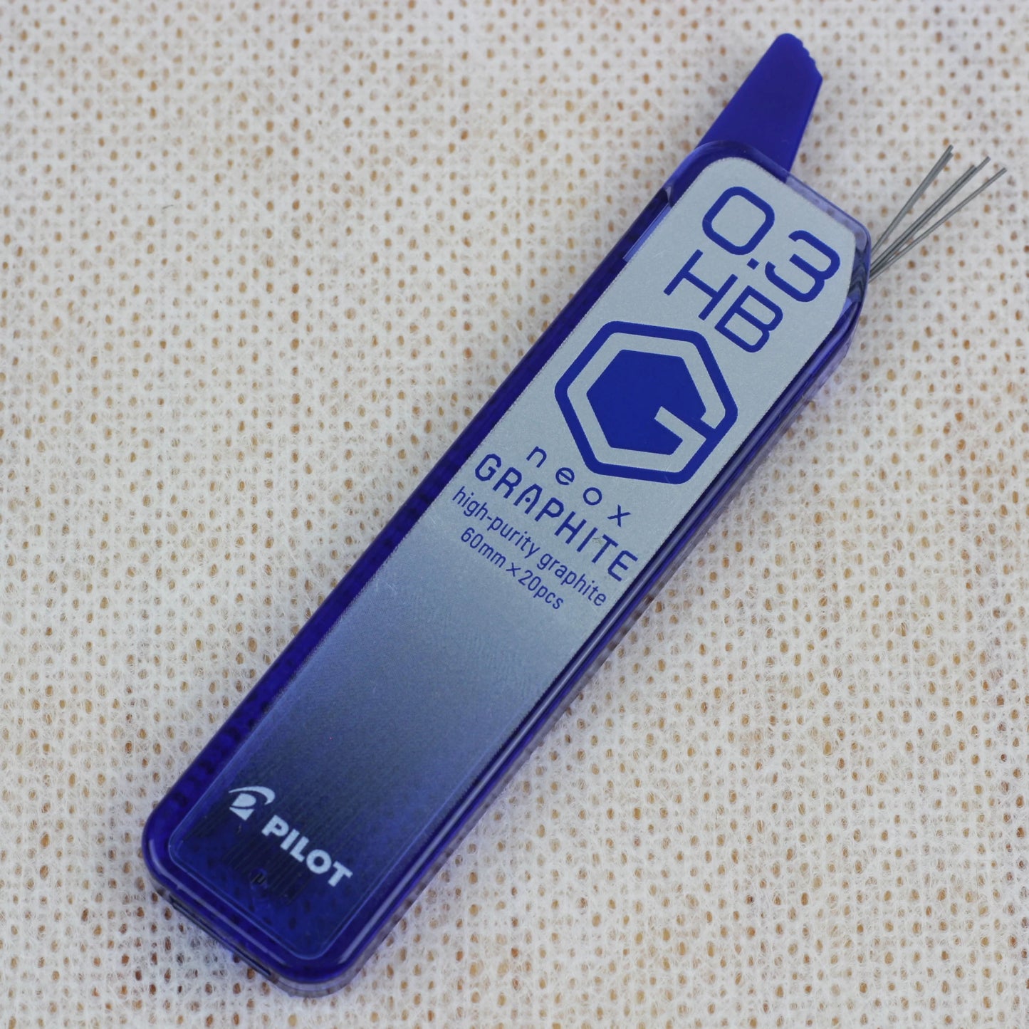 Pilot neox GRAPHITE 0.3mm HB High-Purity Refill Leads (20pcs per tube)
