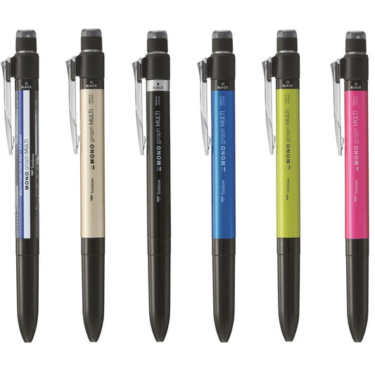Tombow MONO graph MULTI 2 & S 0.5mm Multifunctional Pens (Pack of 6)