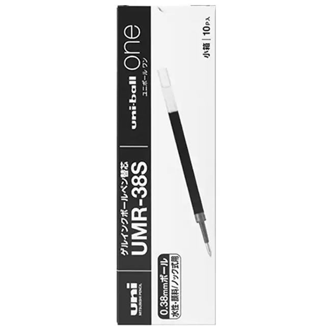 Uni One 0.38mm Gel Ink Ballpoint Pen Refills (Pack of 10)
