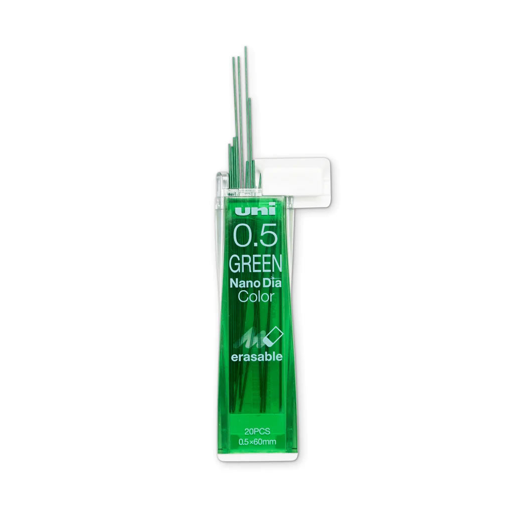 Uni Nano Dia Color 0.5mm Erasable Refill Leads (20pcs per tube)