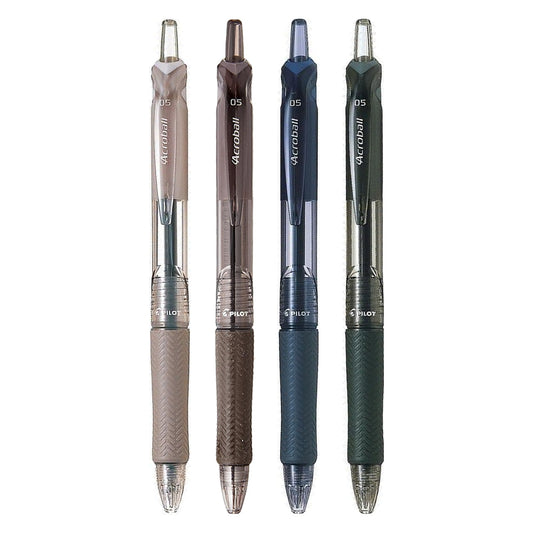 Pilot Acroball M Series 0.5mm Black Ink Ballpoint Pens (Pack of 4)