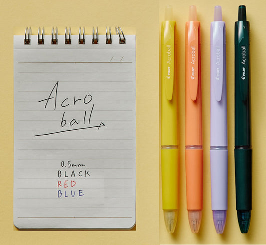 Pilot Acroball 150 Ballpoint Pen 0.5mm (Pack of 4)