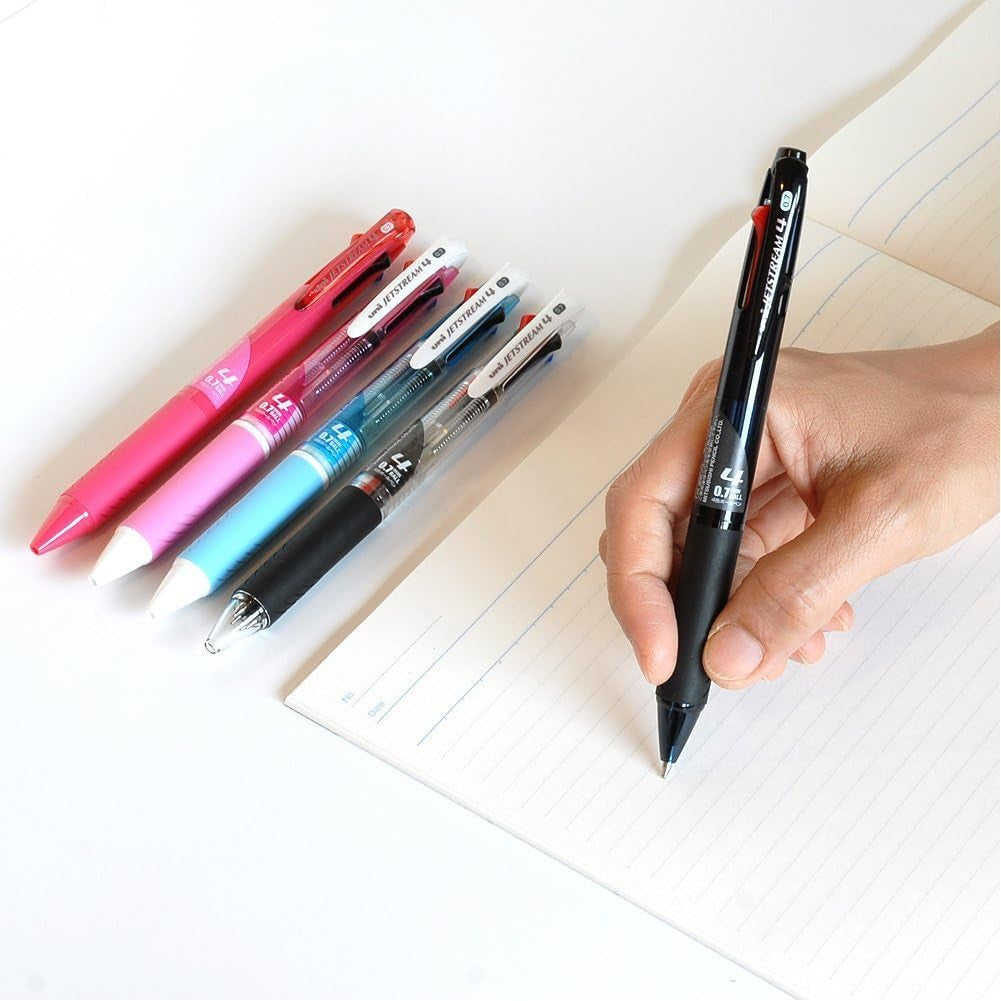 Uni Jetstream 4 0.7mm 4-Colour Ballpoint Pens (Pack of 3)