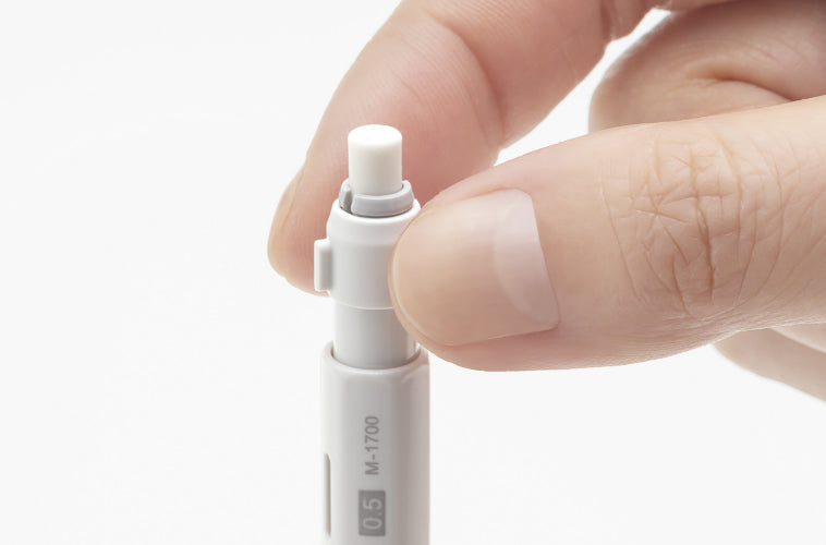 Zebra KNOCK PENCIL M-1700 0.5mm Mechanical Pencils (Pack of 3), DRAFIX Leads