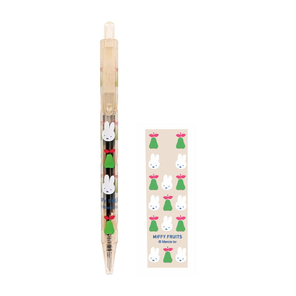 Kutsuwa Miffy Fruits 0.7mm Black Ink Ballpoint Pen