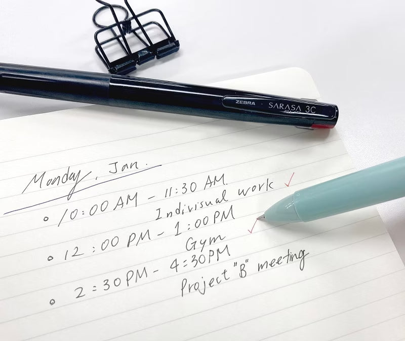 Zebra SARASA CLIP 3C 0.4mm 3-Colour Multicolour Pen