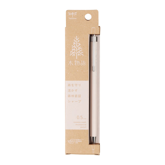 Tombow KIMONOGATARI 0.5mm Wood-Grained Hexagonal Barrel Mechanical Pencil