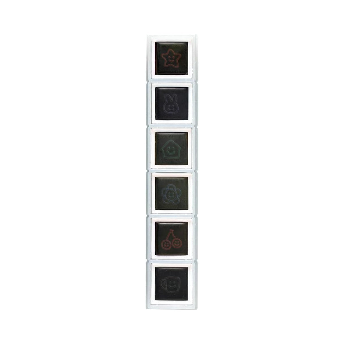KODOMO NO KAO Pochitto6 Push-Button Self-inking Stamp