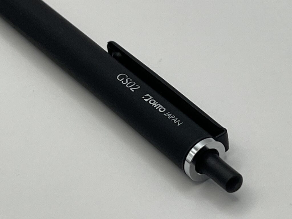OHTO GS02 Quick Drying 0.5mm Hexagonal Grip Black Ink Roller Gel Pen