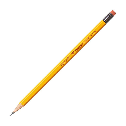 Tombow High Quality Hexagon Axis Eraser Tip Pencils (Pack of 12)