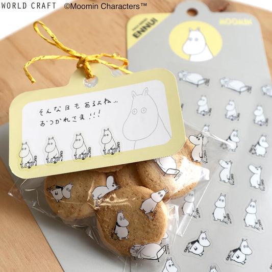 World Craft Moomin Face Series Die Cut Sticker Sheet, 7 Designs, 30pcs