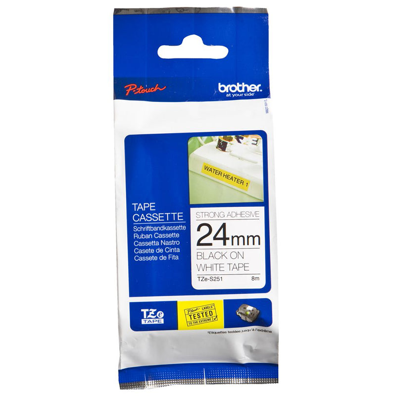 Brother Strong Adhesive 24mm x 8m Tape Cassette
