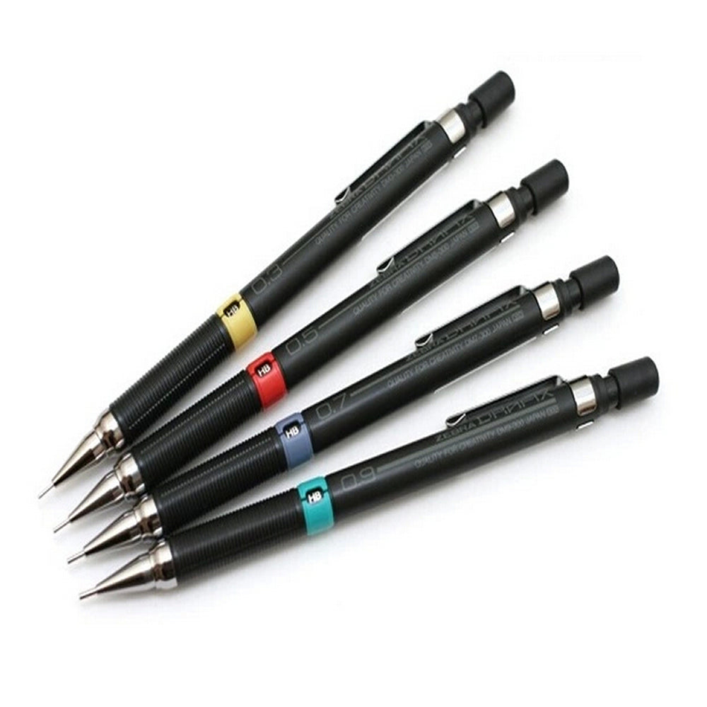 Zebra DM3, DM5, DM7 and DM9 Mechanical Pencils (Pack of 4)
