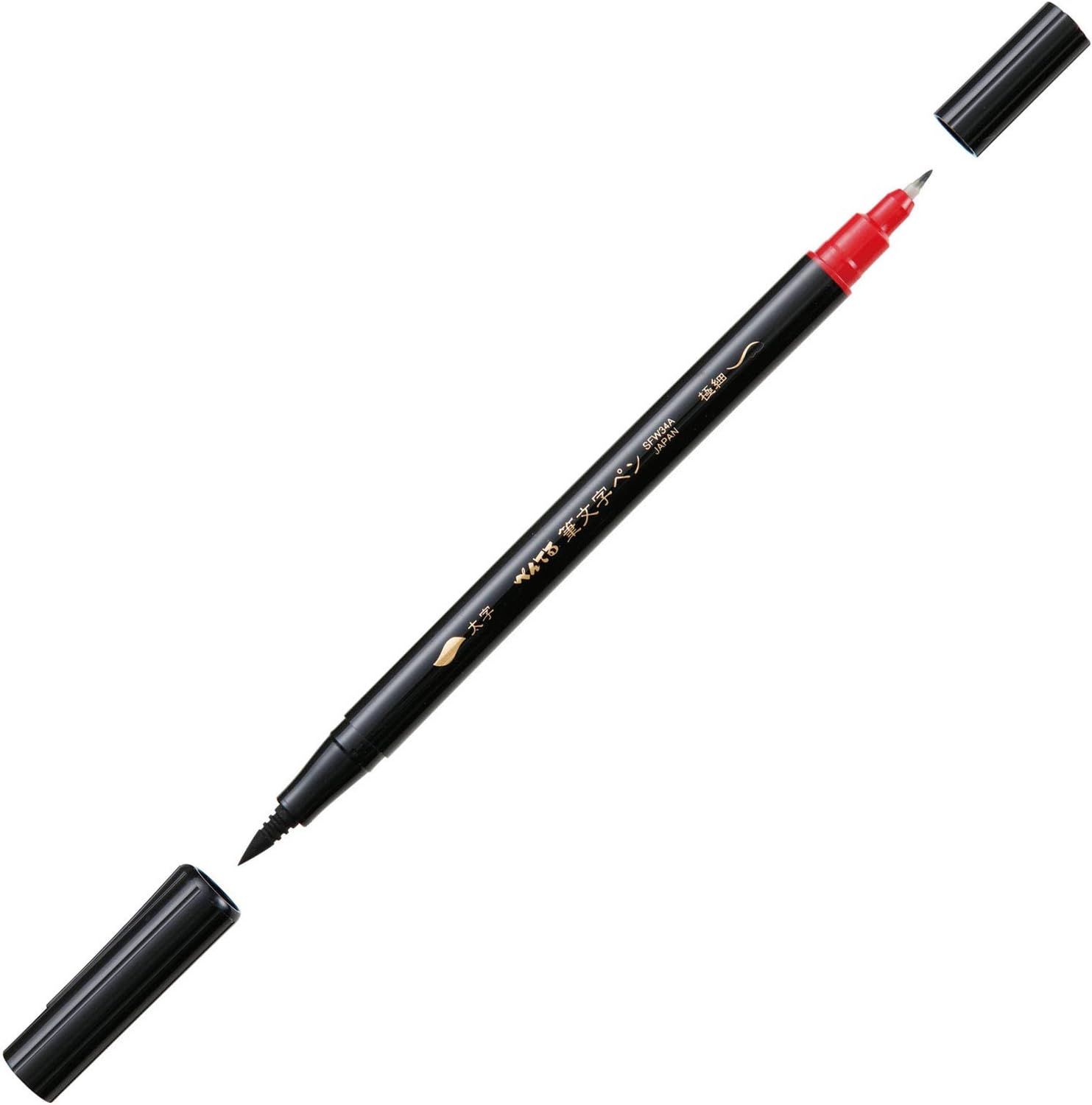 Pentel Fudemoji Twin Tip Brush Pen (Hard and Soft Tip)
