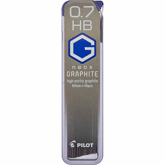 Pilot Pilot neox GRAPHITE 0.7mm HB High-Purity Refill Leads (40pcs per tube)