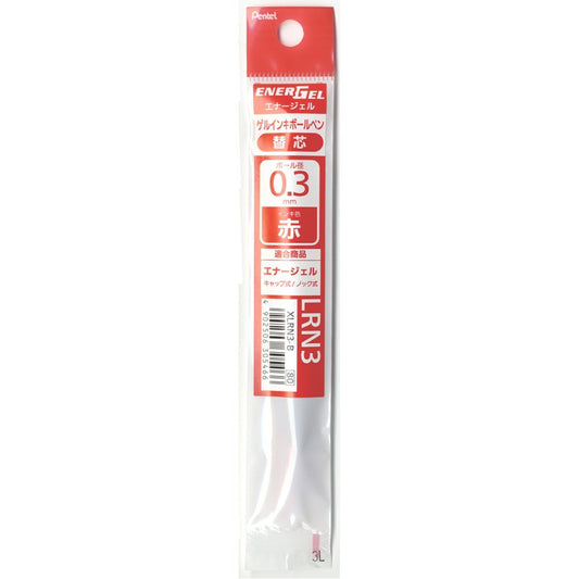 Pentel EnerGel XLRN3 0.3mm Needle Tip Gel Ballpoint Pen Refill