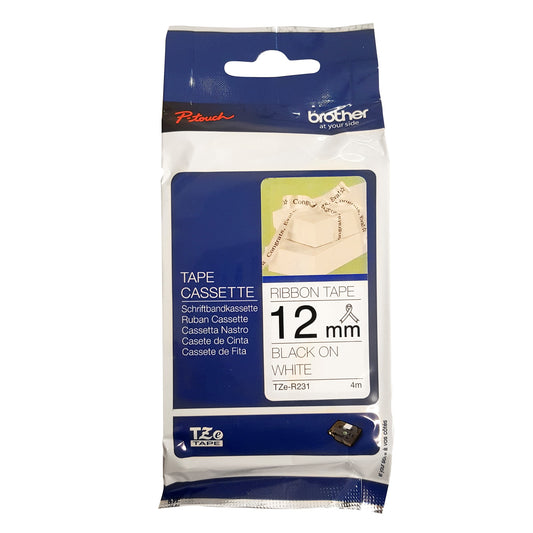 Brother 12mm x 4m Ribbon Tape Cassette