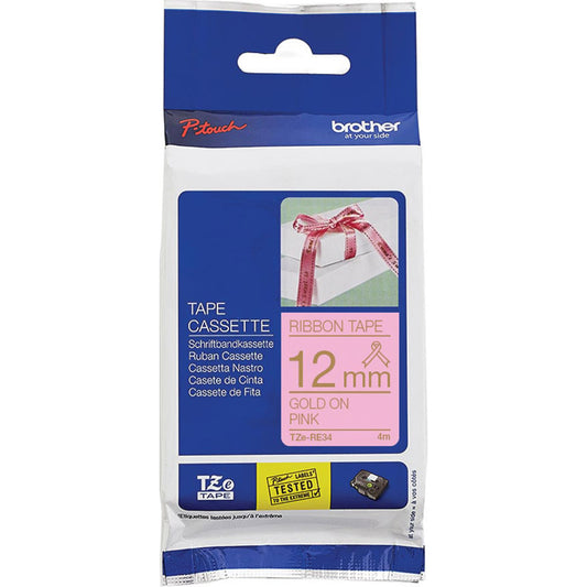 Brother 12mm x 4m Ribbon Tape Cassette