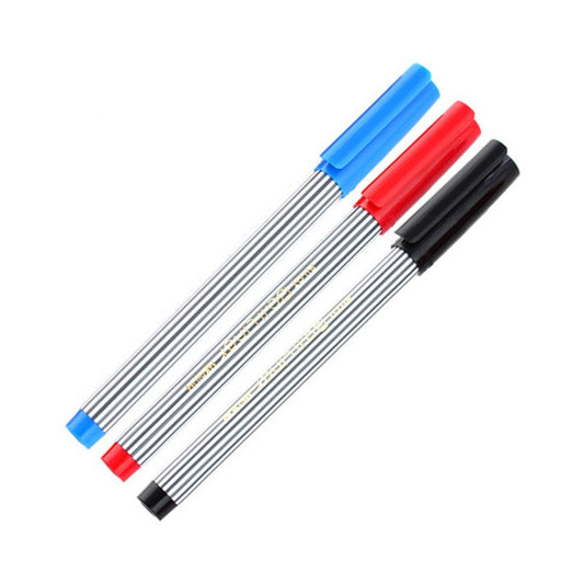 Pilot Ball Liner Medium Point Black, Blue, Red Sign Pens (Pack of 3)