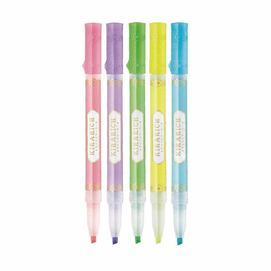 Zebra Kirarich Glitter Highlighters (Pack of 5)