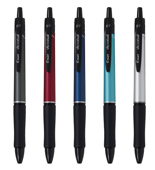 Pilot Acroball T Series 0.7mm Black Ink Ballpoint Pens (Pack of 5)