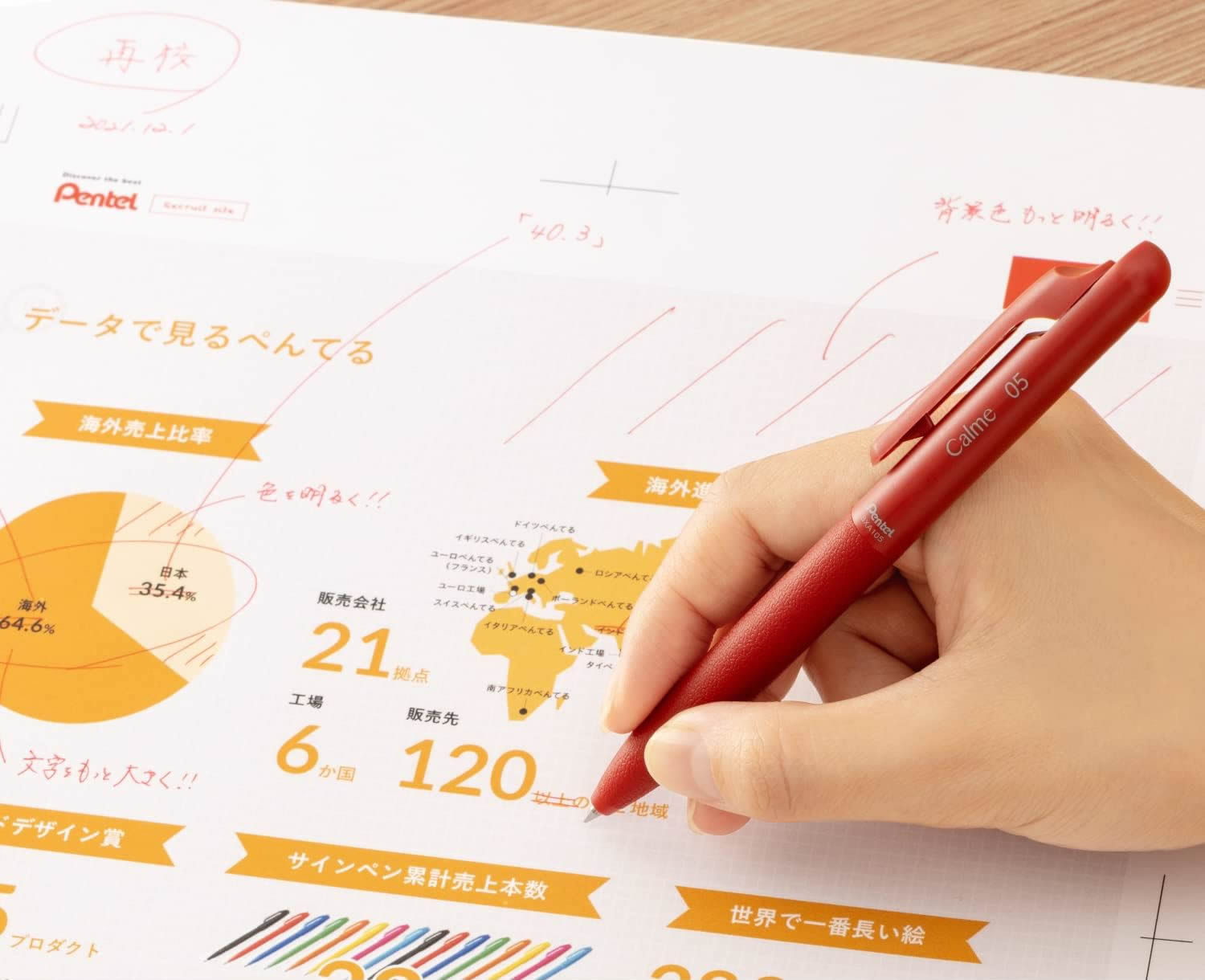 Pentel Calme 0.5mm Silent Ballpoint Pen