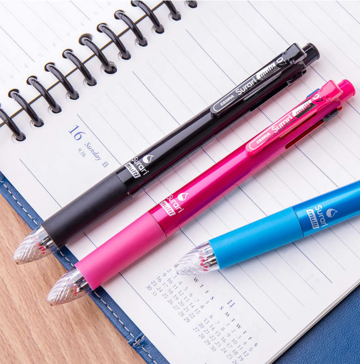 Zebra Surari Multi 4+1 0.7mm Multifunctional Pens (Pack of 3)