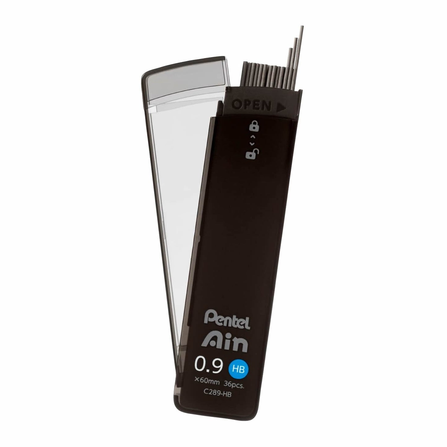Pentel Ain -HB 0.9mm Refill Leads (36 leads per tube)