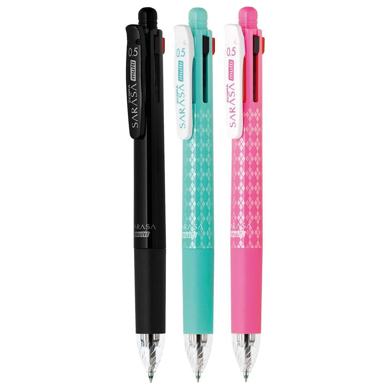 Zebra SARASA multi 4+1 0.5mm Multifunctional Pens (Pack of 3)