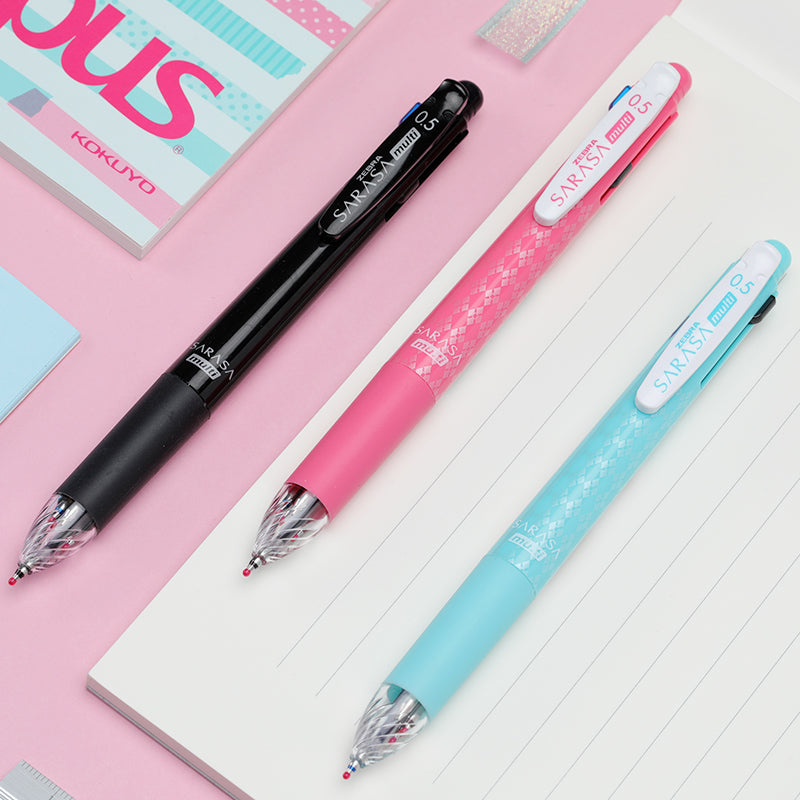 Zebra SARASA multi 4+1 0.5mm Multifunctional Pens (Pack of 3)