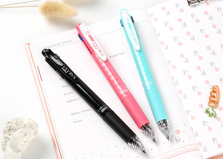 Zebra SARASA multi 4+1 0.5mm Multifunctional Pens (Pack of 3)