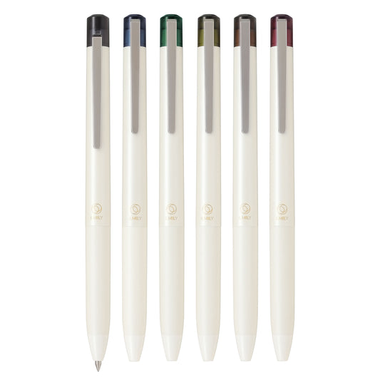 Pilot ILMILY NUANCE BLACK 0.5mm Water-based Pigment Gel Ink Ballpoint Pens (Pack of 7)