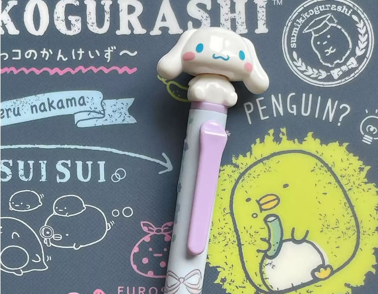 funbox Sanrio Bobblehead Mascot Black Ink Ballpoint Pen