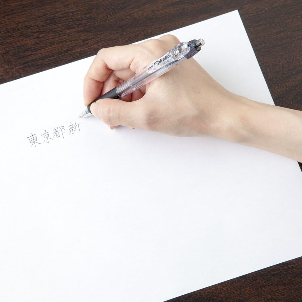 Zebra Tapli Clip 0.7mm Oil-Based Black Ink Ballpoint Pen