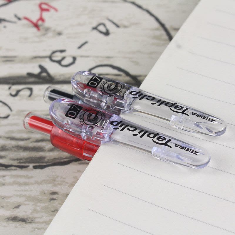 Zebra Tapli Clip 0.7mm Oil-Based Ballpoint Pens (Pack of 7)