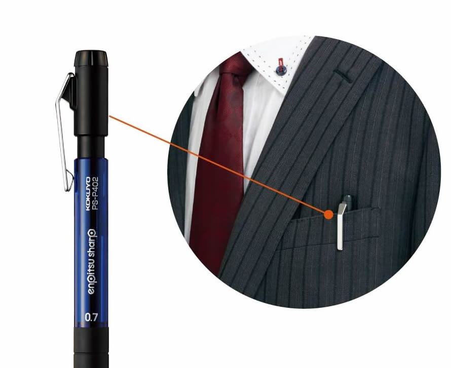 Kokuyo enpitsu Sharp Type M 0.7mm Mechanical Pencil, Hexagonal Grip