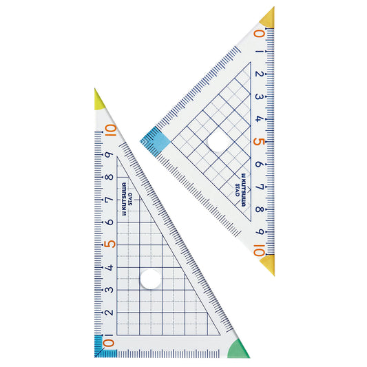 Kutsuwa STAD 10cm Arithmetic Triangle Rulers