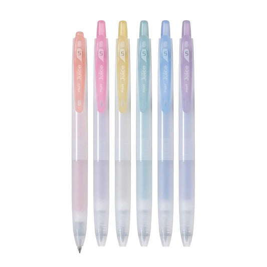 Pilot Juice Dull Colour 0.5mm 6-Color Retractable Gel Ink Pen Set