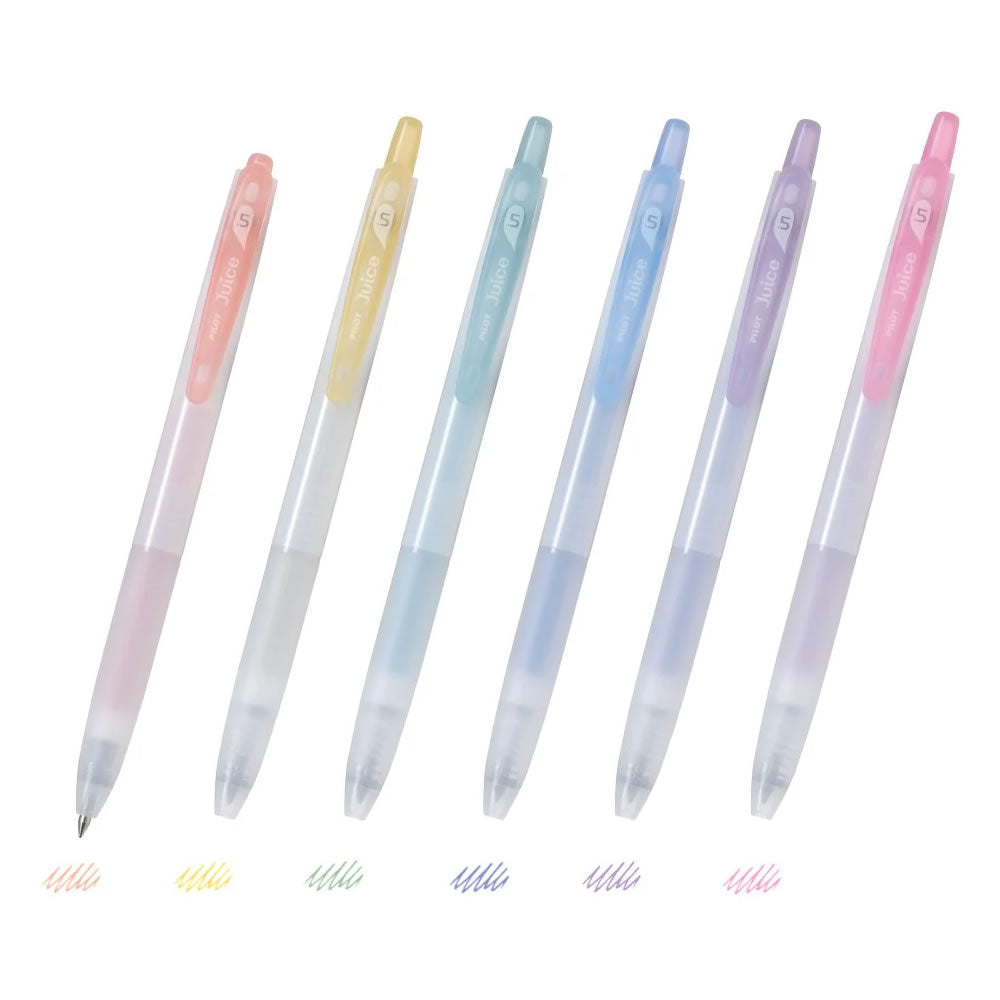 Pilot Juice Dull Colour 0.5mm 6-Color Retractable Gel Ink Pen Set
