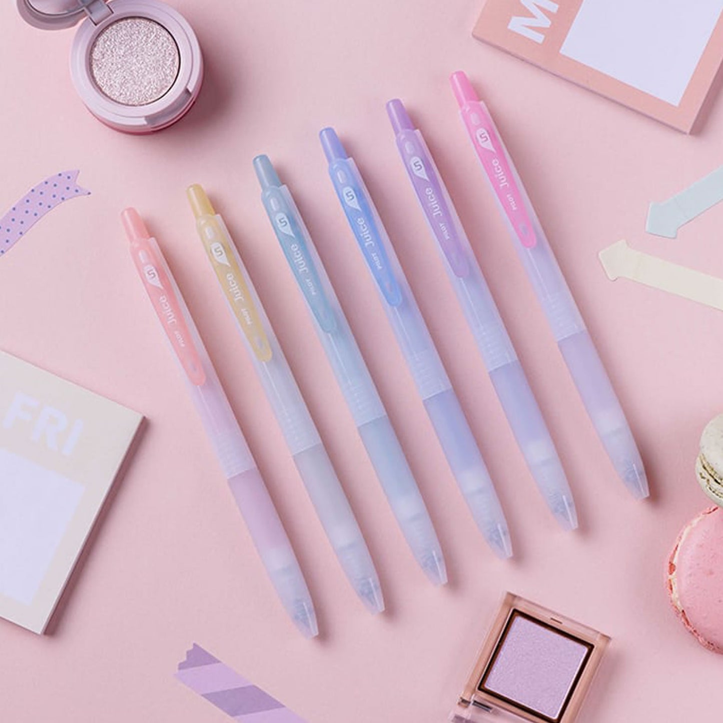 Pilot Juice Dull Colour 0.5mm 6-Color Retractable Gel Ink Pen Set