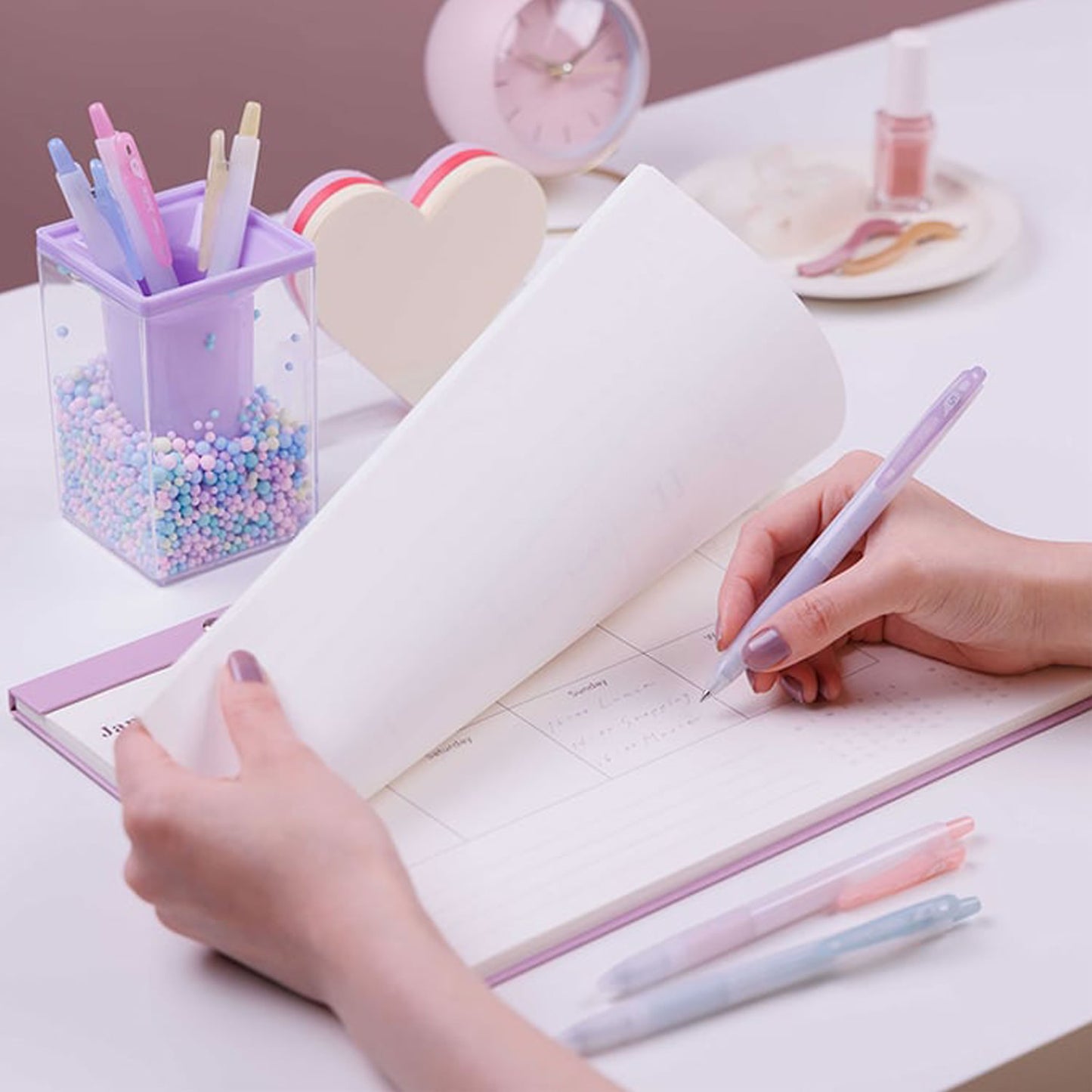 Pilot Juice Dull Colour 0.5mm 6-Color Retractable Gel Ink Pen Set