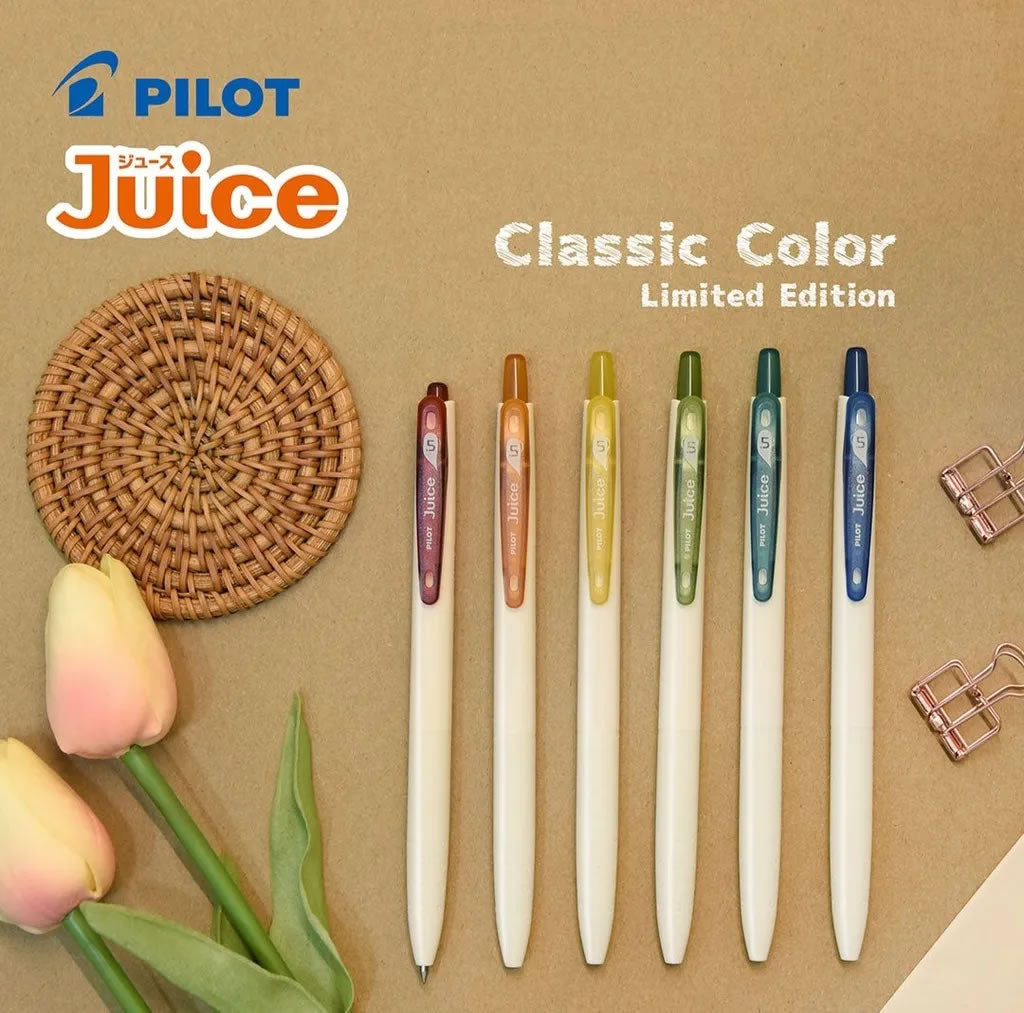 Pilot Juice Classic Colour 0.5mm 6-Color Retractable Gel Ink Pen Set