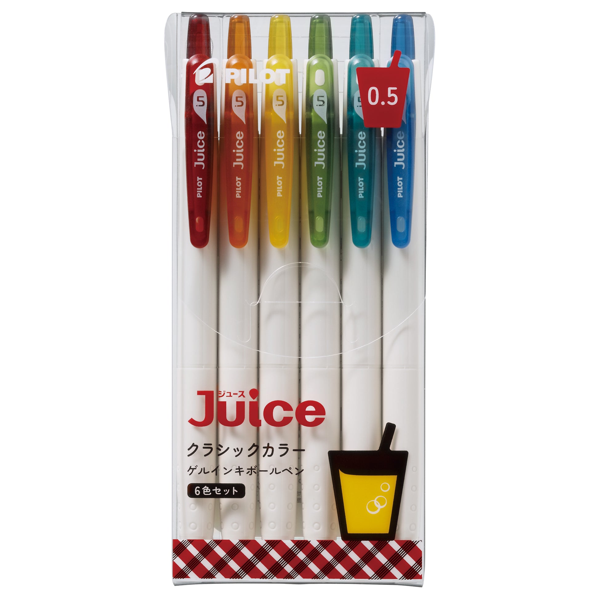 Pilot Juice Classic Colour 0.5mm 6-Color Retractable Gel Ink Pen Set