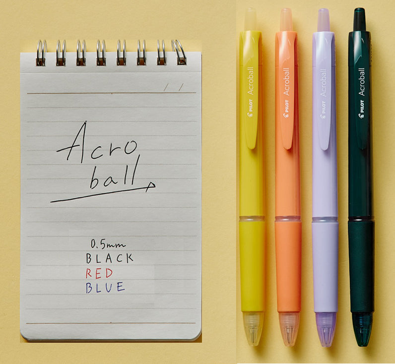 Pilot Acroball 150 Ballpoint Pen 0.5mm (Pack of 4)