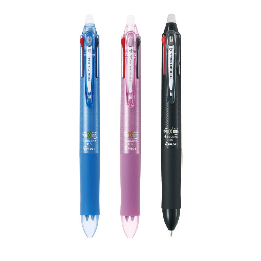 Pilot FRIXION BALL 4 Erasable 0.5mm 4-Colour Ballpoint Pens (Pack of 3)