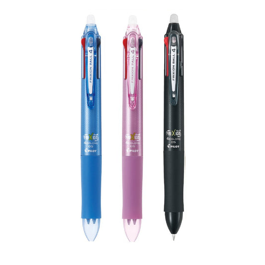 Pilot FRIXION BALL 4 Erasable 0.5mm 4-Colour Ballpoint Pens (Pack of 3)