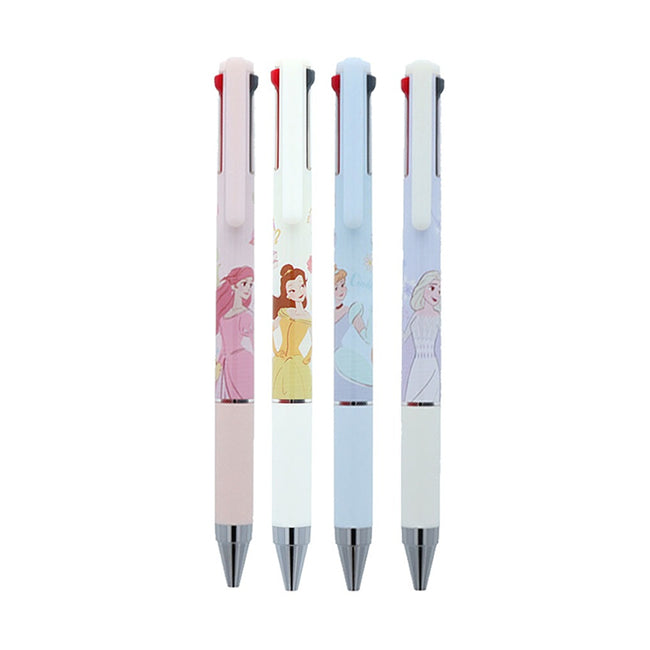 Sun-Star Juice Up 3 Disney Princess 0.4mm 3-Colour Ballpoint Pens (Pack of 4)