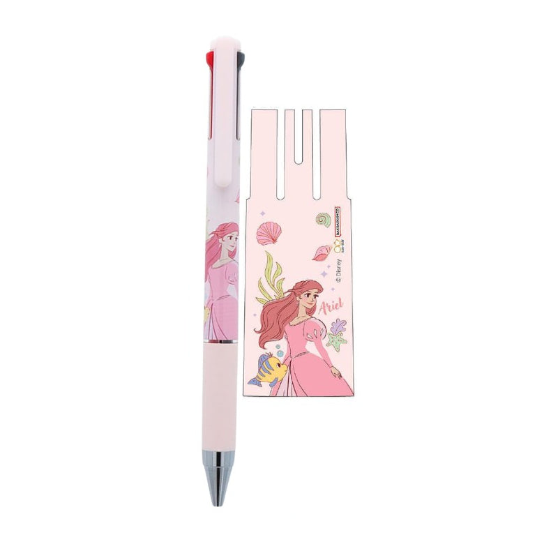 Sun-Star Juice Up 3 Disney Princess 0.4mm 3-Colour Ballpoint Pens (Pack of 4)