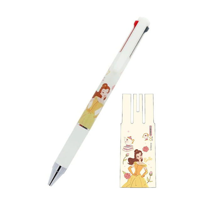 Sun-Star Juice Up 3 Disney Princess 0.4mm 3-Colour Ballpoint Pens (Pack of 4)