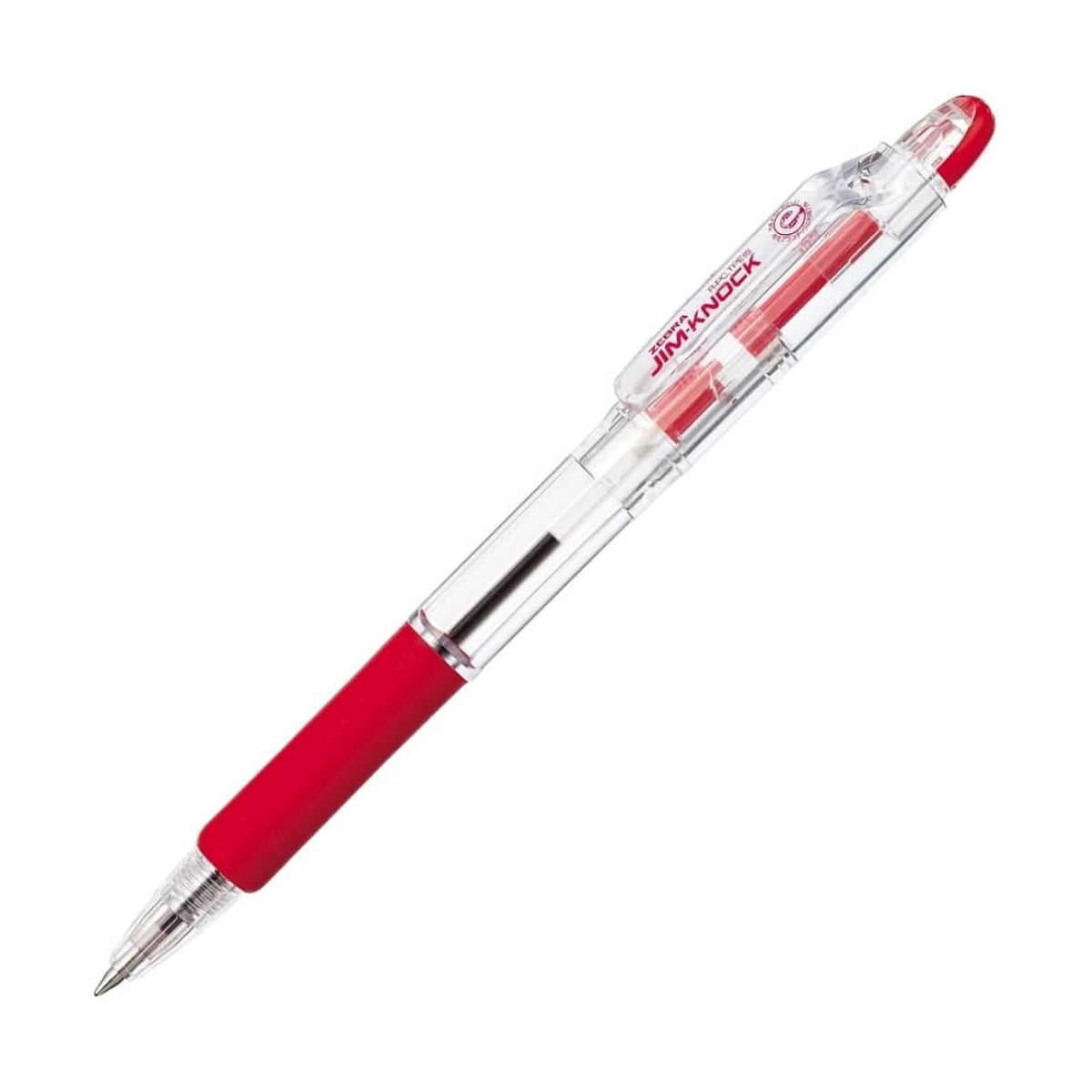 Zebra JIM-KNOCK 0.7mm Oil-based Red Ink Ballpoint Pen